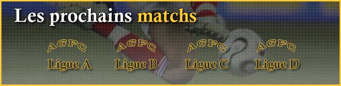 Les prochains matchs de la championat des corporatifs